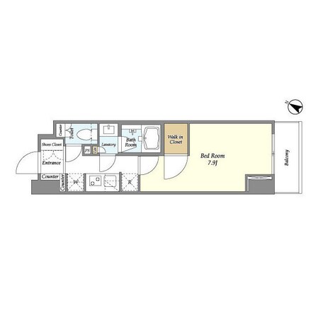 ドゥーエ横濱鶴見の物件間取画像